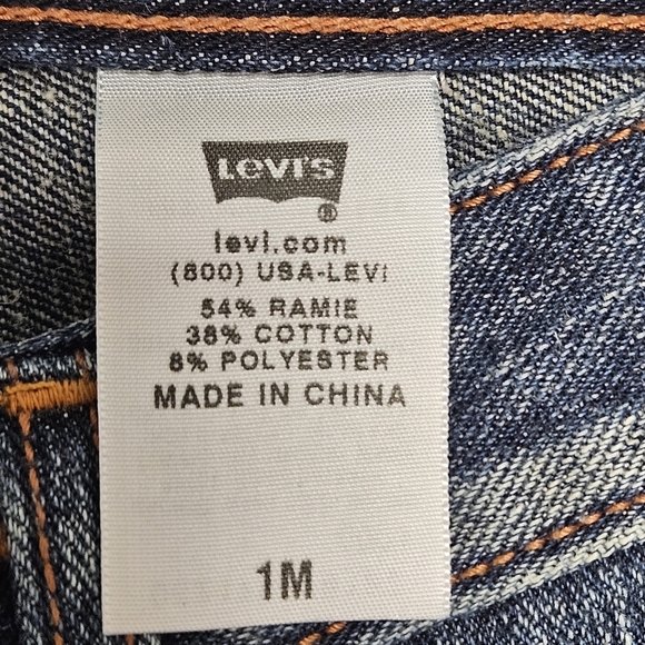 21 LEVI'S 518 DISTRESSED SUPERLOW BOOT CUT JEANS SIZE 1M - Picture 16 of 16